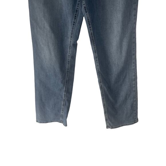 Maurices Y2k Women's Size 14 Blue Long Mid Rise Straight Jeans - Picture 3 of 9